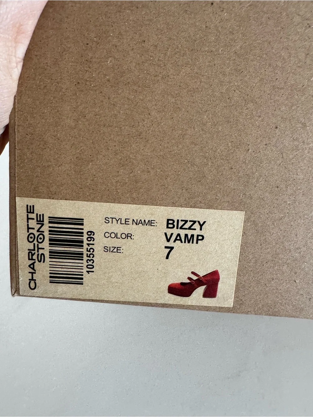 Nib charlotte stone bizzy in vamp sz 7 - Picture 4 of 8